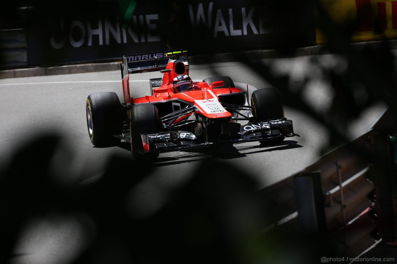GP MONACO, 23.05.2013- Prove Libere 2, Max Chilton (GBR), Marussia F1 Team MR02 