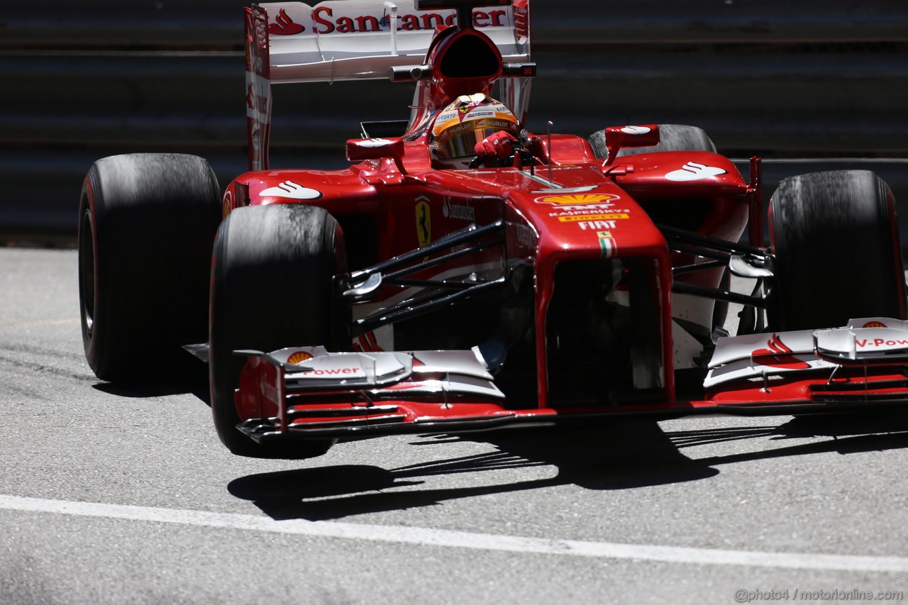 GP MONACO, 23.05.2013- Prove Libere 2, Fernando Alonso (ESP) Ferrari F138 