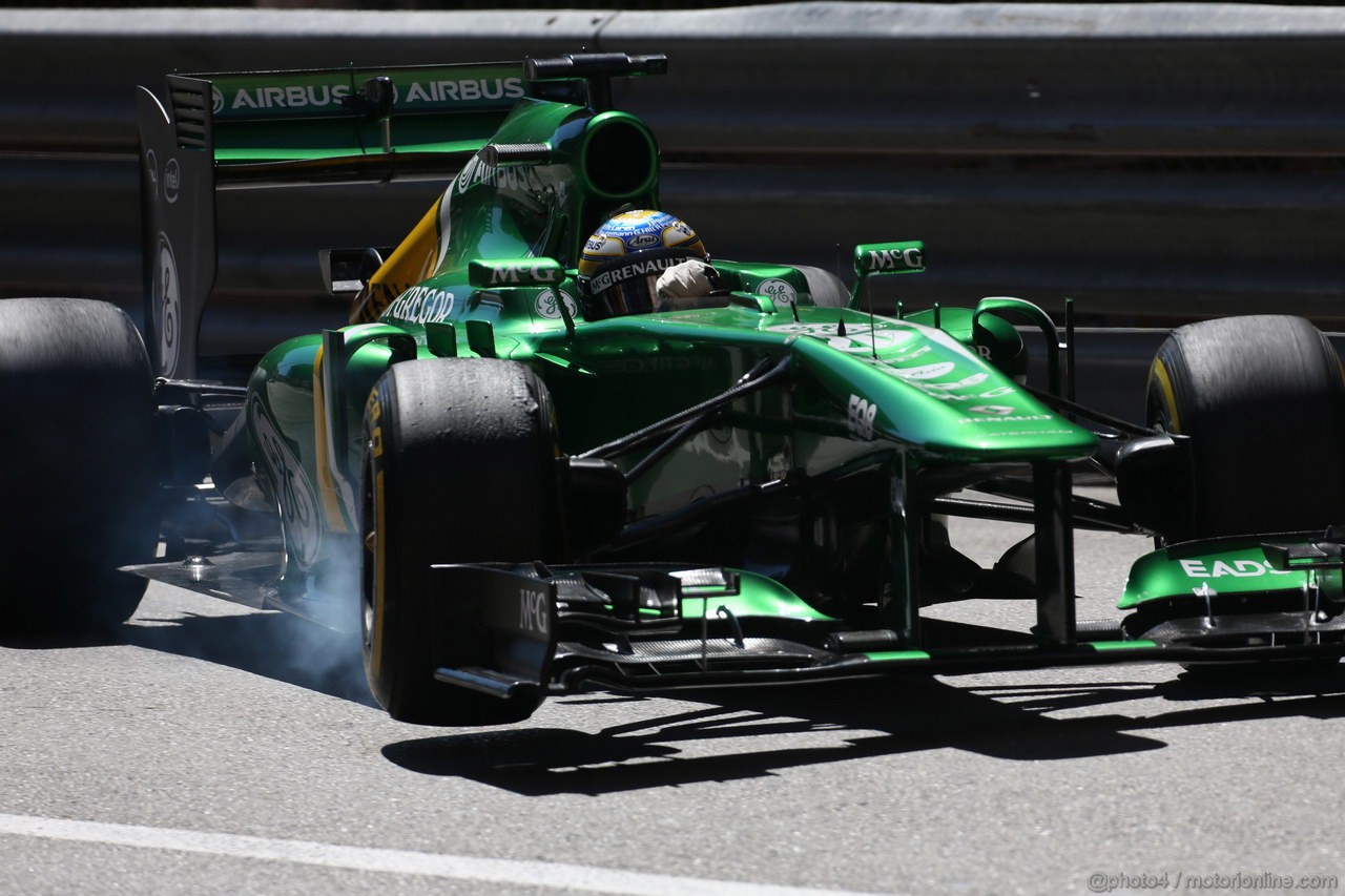 GP MONACO, 23.05.2013- Prove Libere 2, Charles Pic (FRA) Caterham F1 Team CT03 