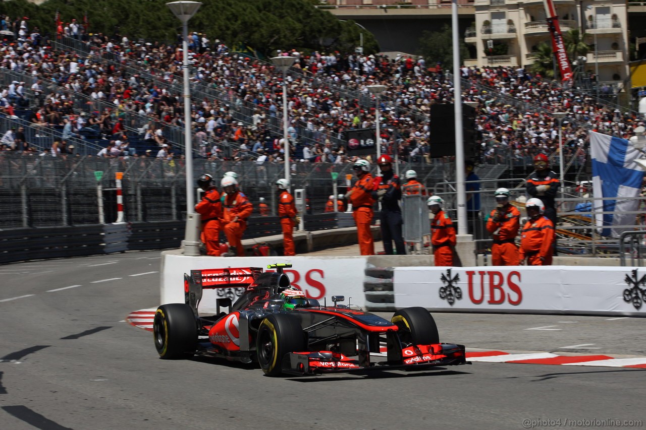 GP MONACO, 23.05.2013- Prove Libere 2, Sergio Perez (MEX) McLaren MP4-28 