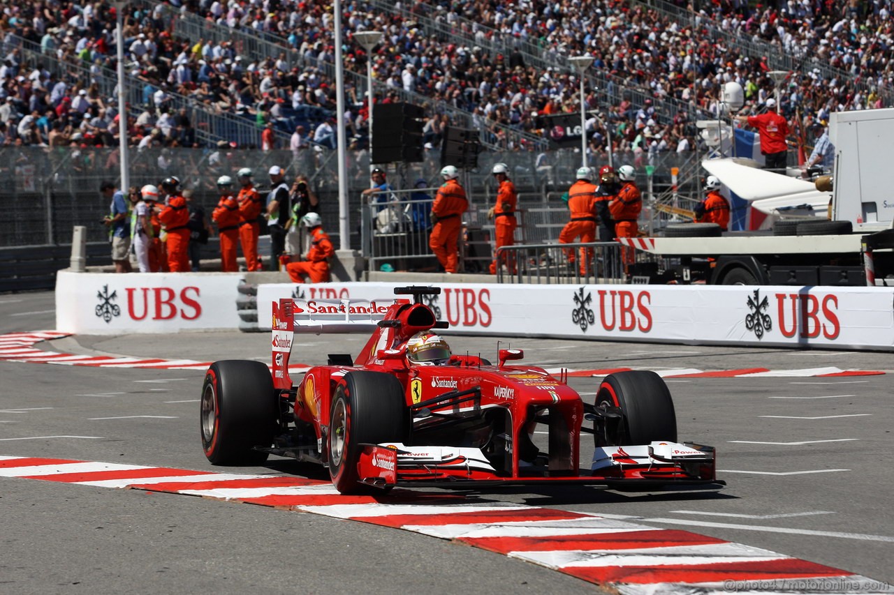 GP MONACO, 23.05.2013- Prove Libere 2, Fernando Alonso (ESP) Ferrari F138 