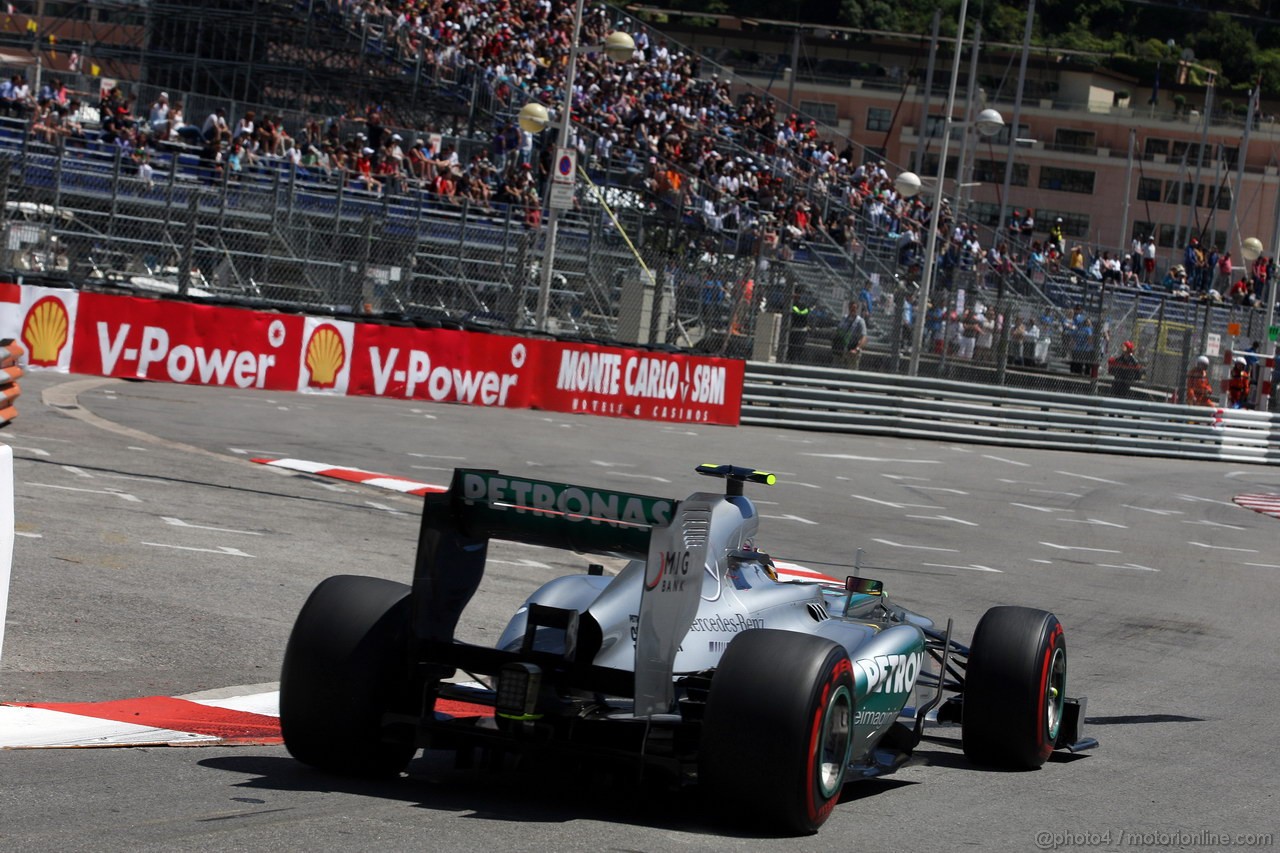 GP MONACO, 23.05.2013- Prove Libere 2, Lewis Hamilton (GBR) Mercedes AMG F1 W04 