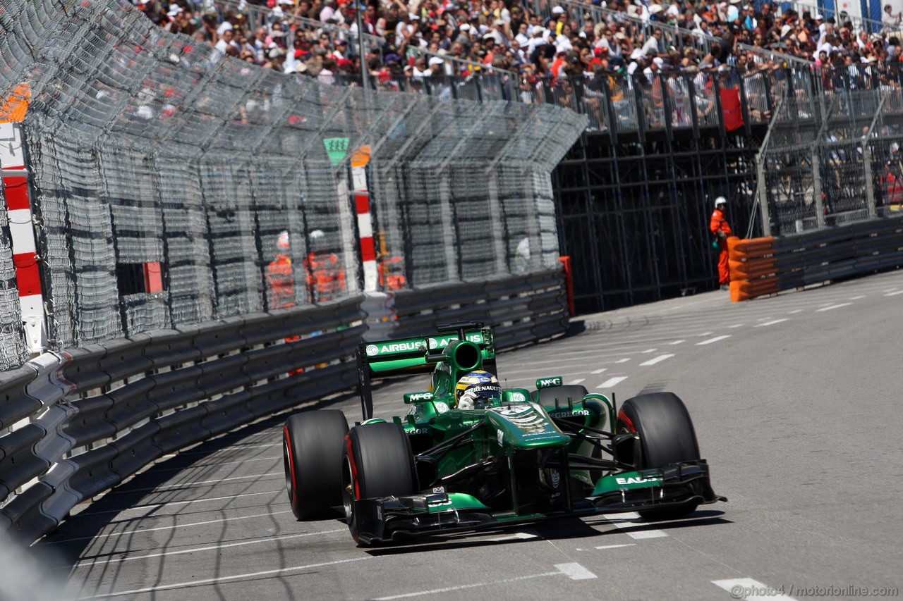 GP MONACO, 23.05.2013- Prove Libere 2, Charles Pic (FRA) Caterham F1 Team CT03 