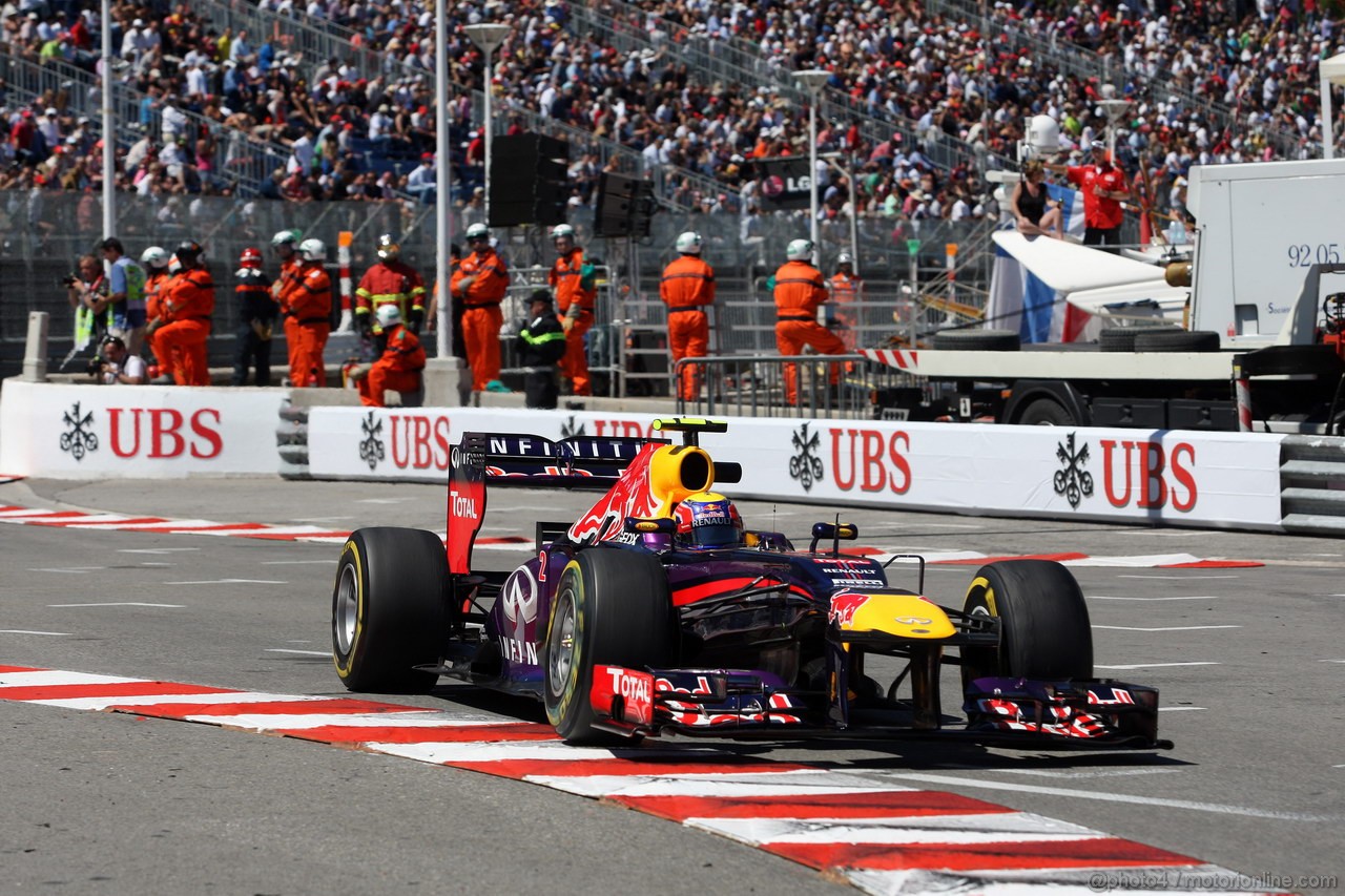 GP MONACO, 23.05.2013- Prove Libere 2, Mark Webber (AUS) Red Bull Racing RB9 