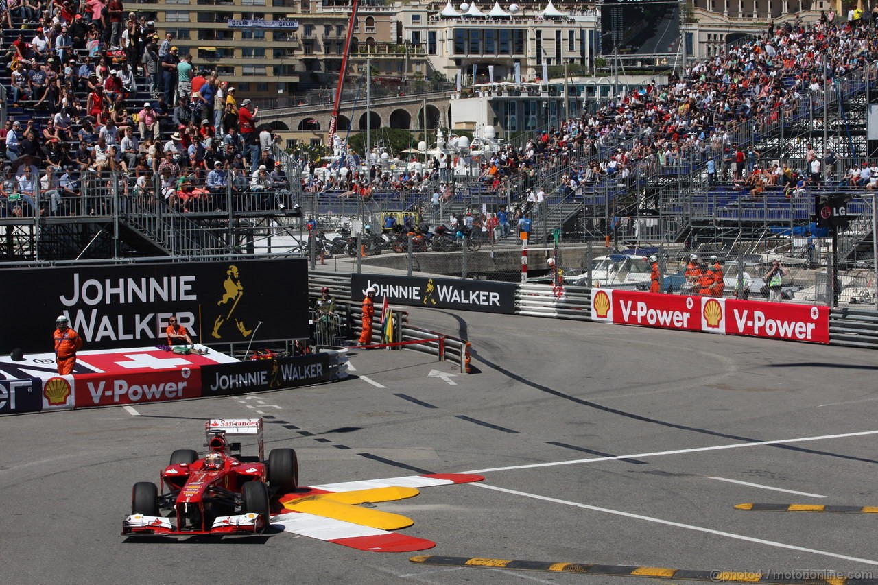 GP MONACO, 23.05.2013- Prove Libere 2, Fernando Alonso (ESP) Ferrari F138 
