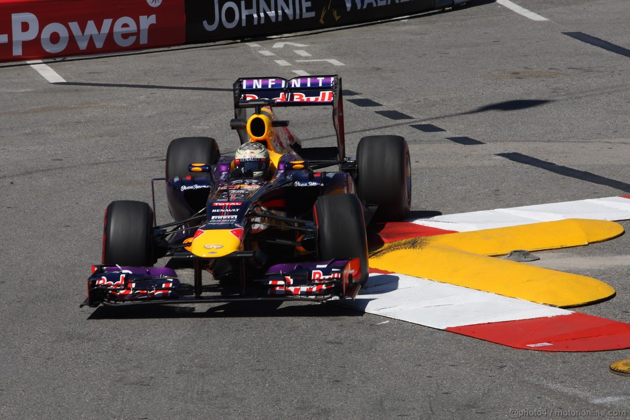 GP MONACO, 23.05.2013- Prove Libere 2, Sebastian Vettel (GER) Red Bull Racing RB9 