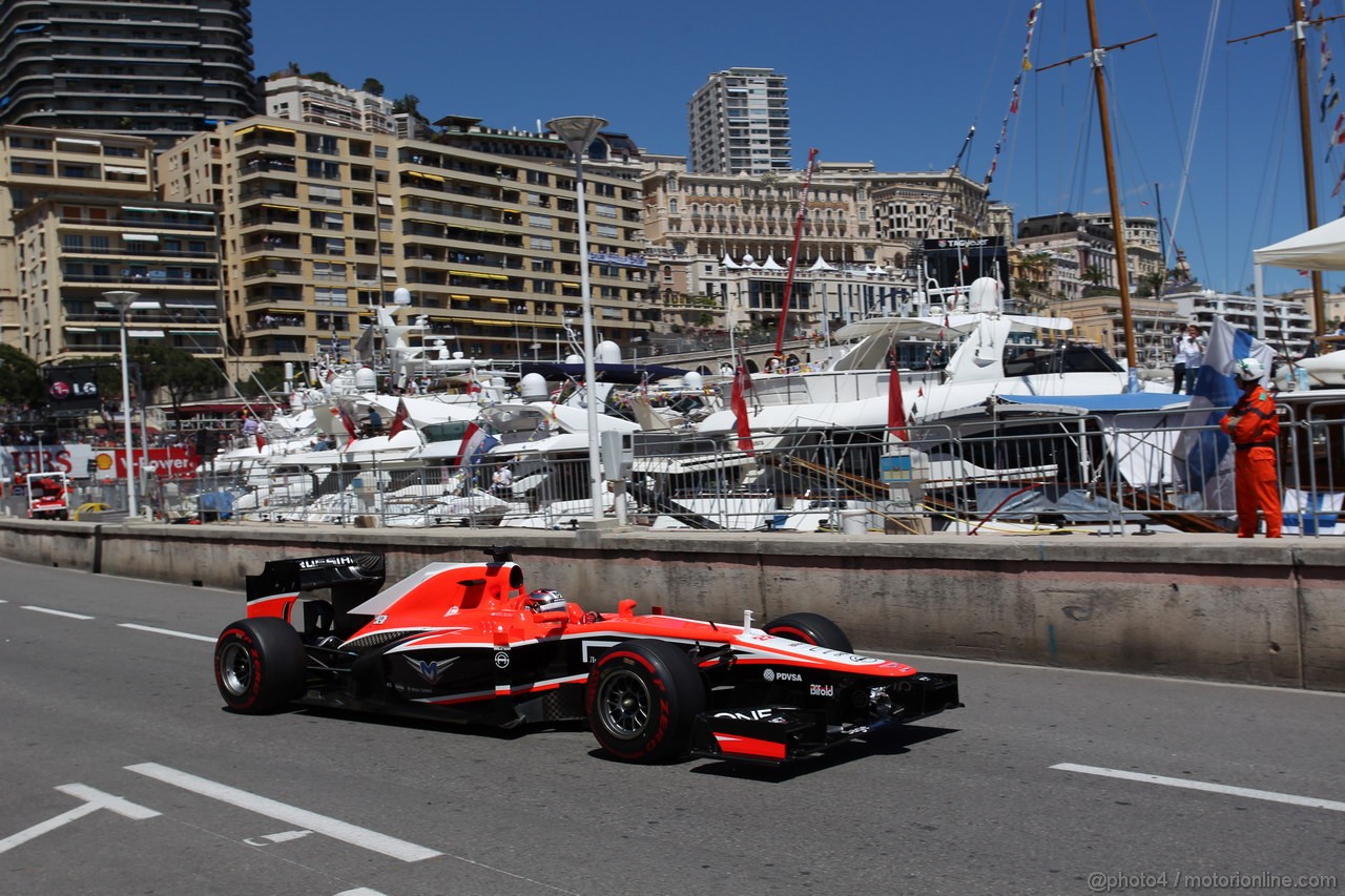 GP MONACO, 23.05.2013- Prove Libere 2, Jules Bianchi (FRA) Marussia F1 Team MR02 