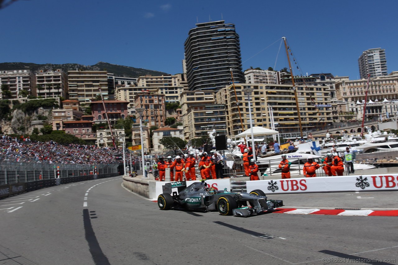 GP MONACO, 23.05.2013- Prove Libere 2, Lewis Hamilton (GBR) Mercedes AMG F1 W04 