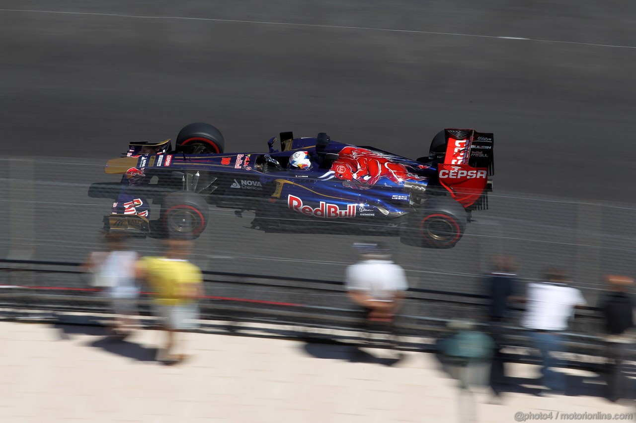 GP MONACO, 23.05.2013- Prove Libere 2, Jean-Eric Vergne (FRA) Scuderia Toro Rosso STR8 