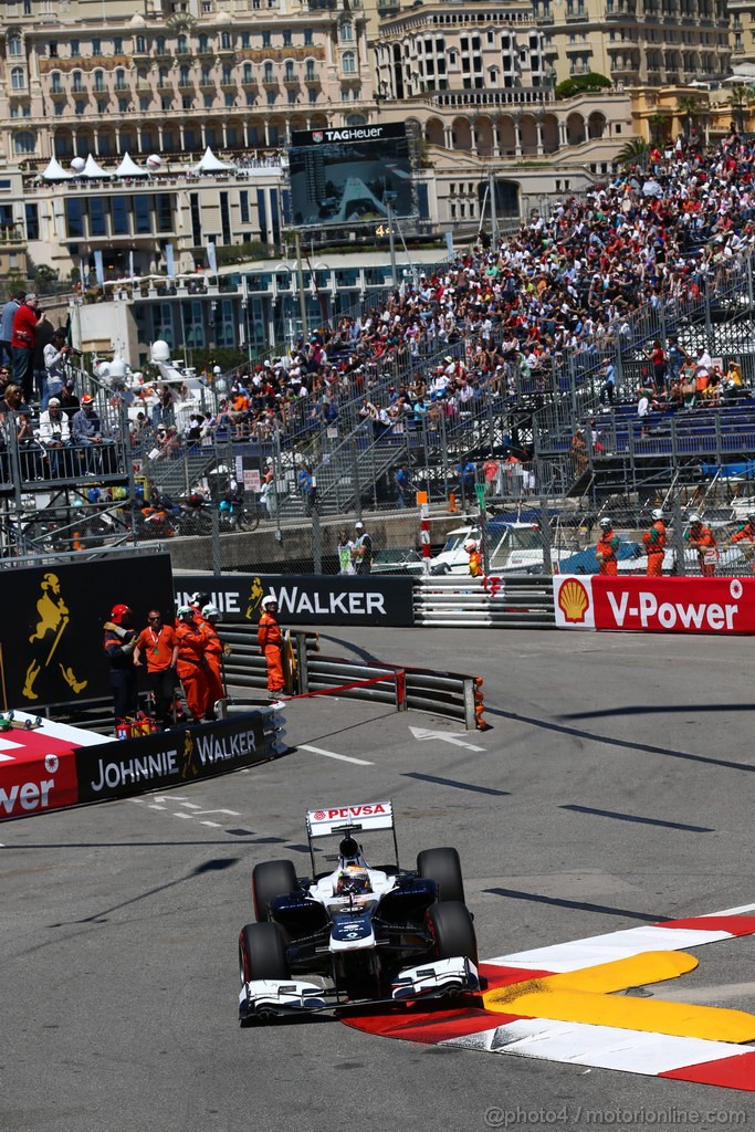 GP MONACO, 23.05.2013- Prove Libere 2, Pastor Maldonado (VEN) Williams F1 Team FW35 
