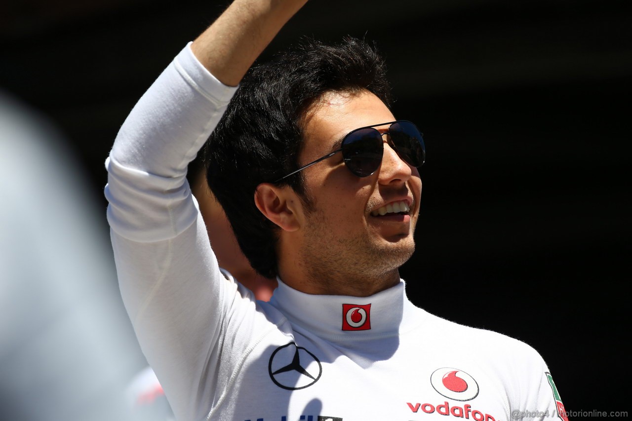 GP MONACO, 23.05.2013- Prove Libere 2, Sergio Perez (MEX) McLaren MP4-28 