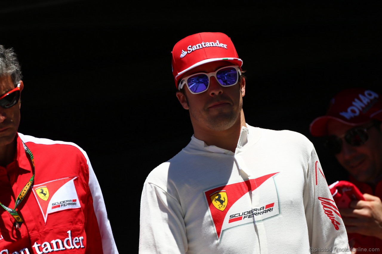 GP MONACO, 23.05.2013- Prove Libere 2, Fernando Alonso (ESP) Ferrari F138 