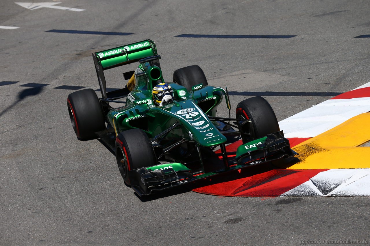 GP MONACO, 23.05.2013- Prove Libere 2, Charles Pic (FRA) Caterham F1 Team CT03 