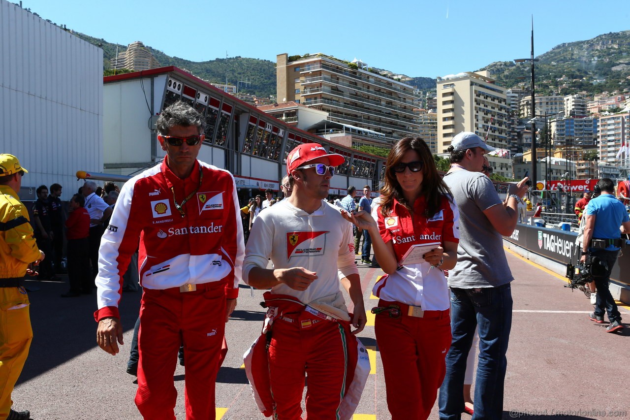 GP MONACO, 23.05.2013- Prove Libere 2, Fernando Alonso (ESP) Ferrari F138 