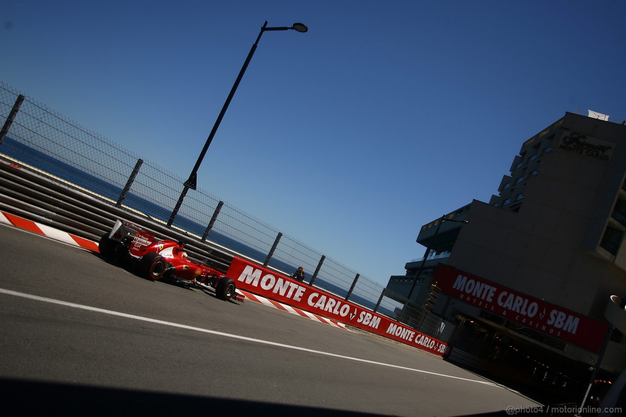 GP MONACO, 23.05.2013- Prove Libere 2, Fernando Alonso (ESP) Ferrari F138 