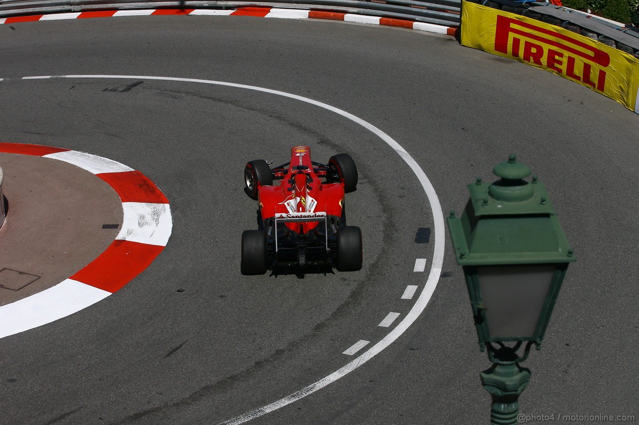 GP MONACO, 23.05.2013- Prove Libere 2, Fernando Alonso (ESP) Ferrari F138 