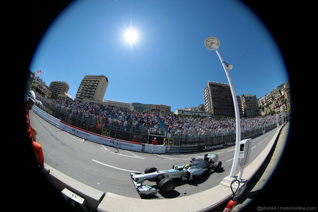 GP MONACO, 23.05.2013- Prove Libere 2, Nico Rosberg (GER) Mercedes AMG F1 W04 