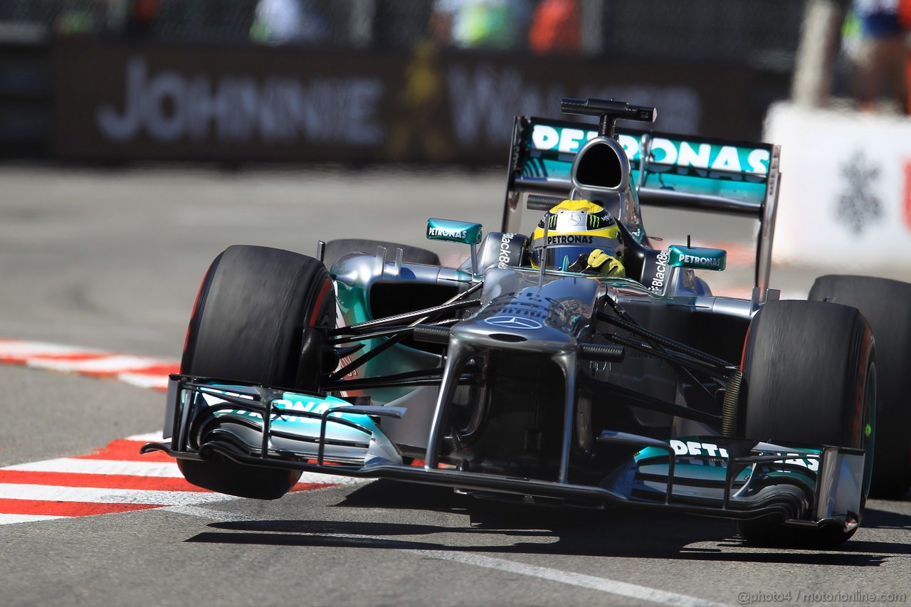 GP MONACO, 23.05.2013- Prove Libere 2,Nico Rosberg (GER) Mercedes AMG F1 W04 