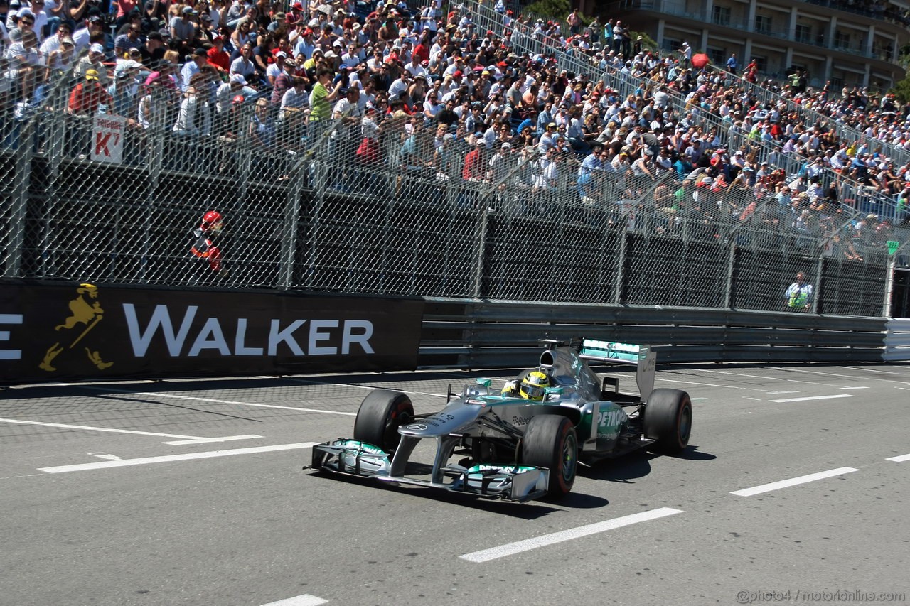 GP MONACO, 23.05.2013- Prove Libere 2, Nico Rosberg (GER) Mercedes AMG F1 W04 