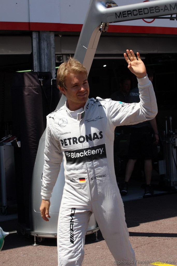 GP MONACO, 22.05.2013- Nico Rosberg (GER) Mercedes AMG F1 W04