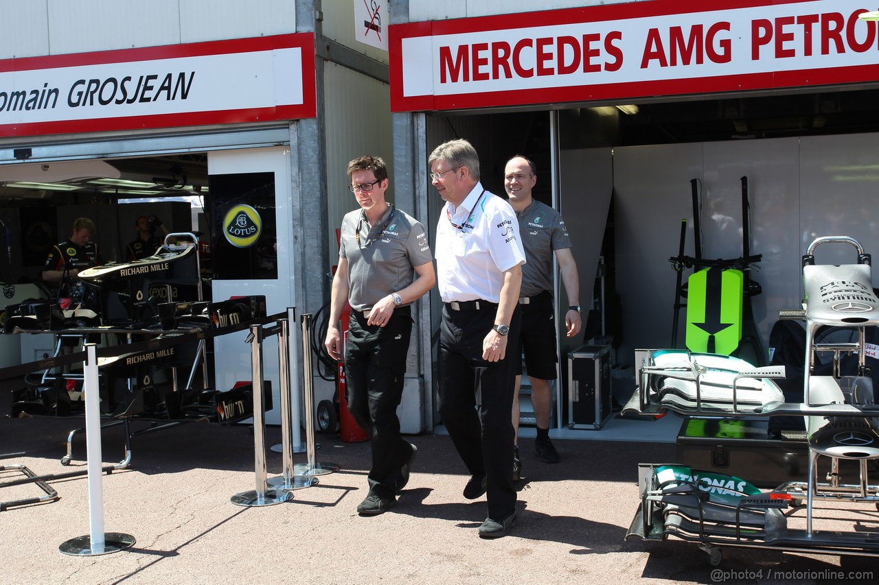 GP MONACO, 22.05.2013- Ross Brawn (GBR), Team Principal, Mercedes GP 