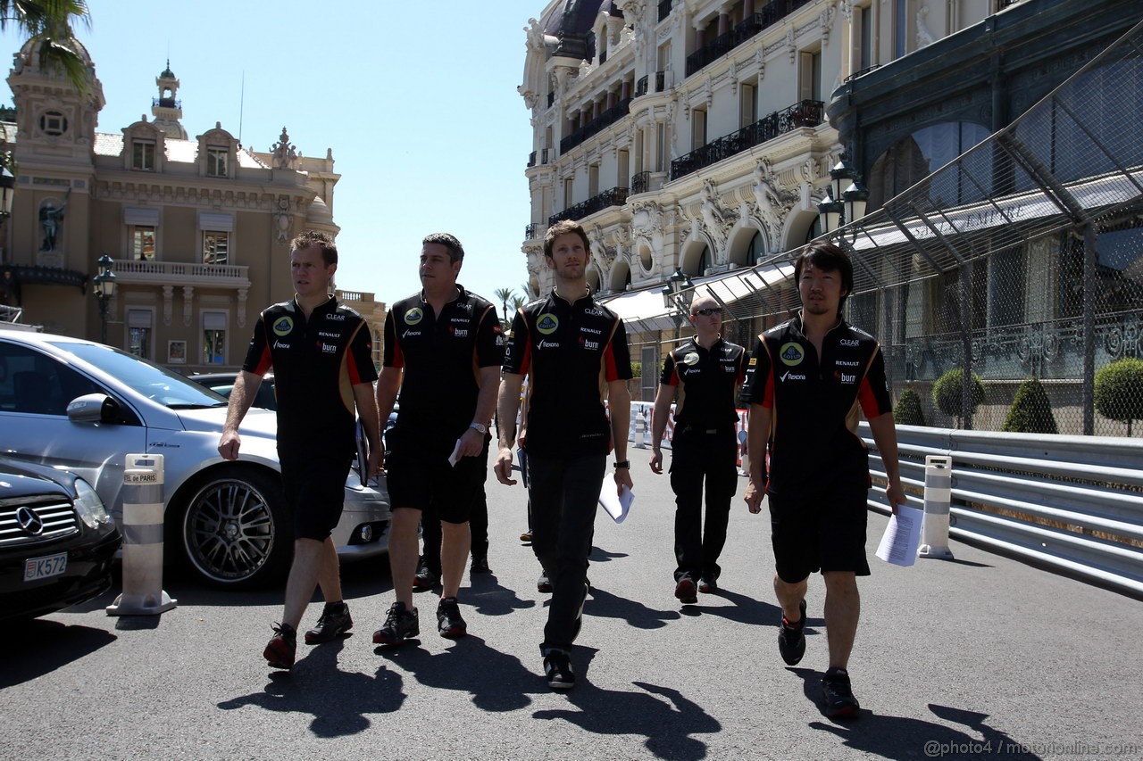 GP MONACO, 22.05.2013- Romain Grosjean (FRA) Lotus F1 Team E21 