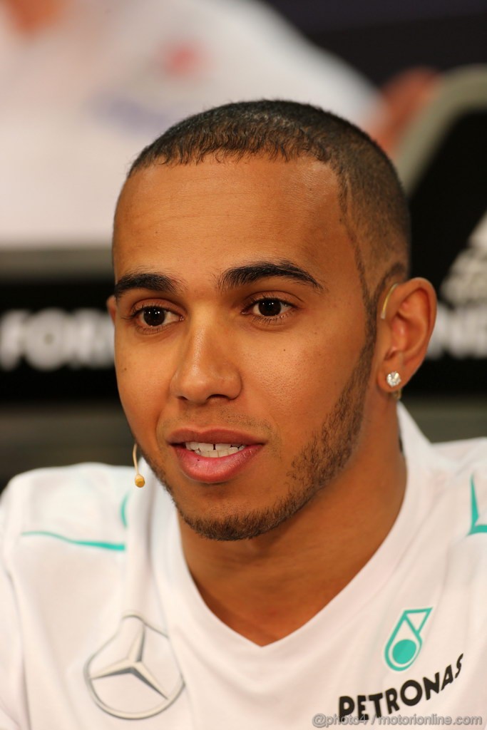 GP MONACO, 22.05.2013- Conferenza Stampa, Lewis Hamilton (GBR) Mercedes AMG F1 W04