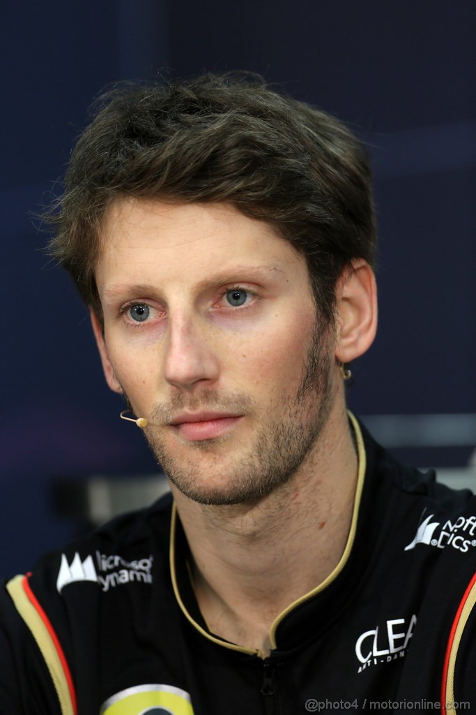 GP MONACO, 22.05.2013- Conferenza Stampa, Romain Grosjean (FRA) Lotus F1 Team E21 