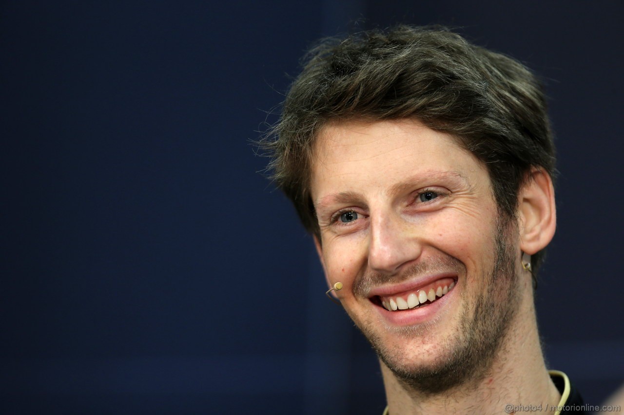 GP MONACO, 22.05.2013- Conferenza Stampa, Romain Grosjean (FRA) Lotus F1 Team E21 