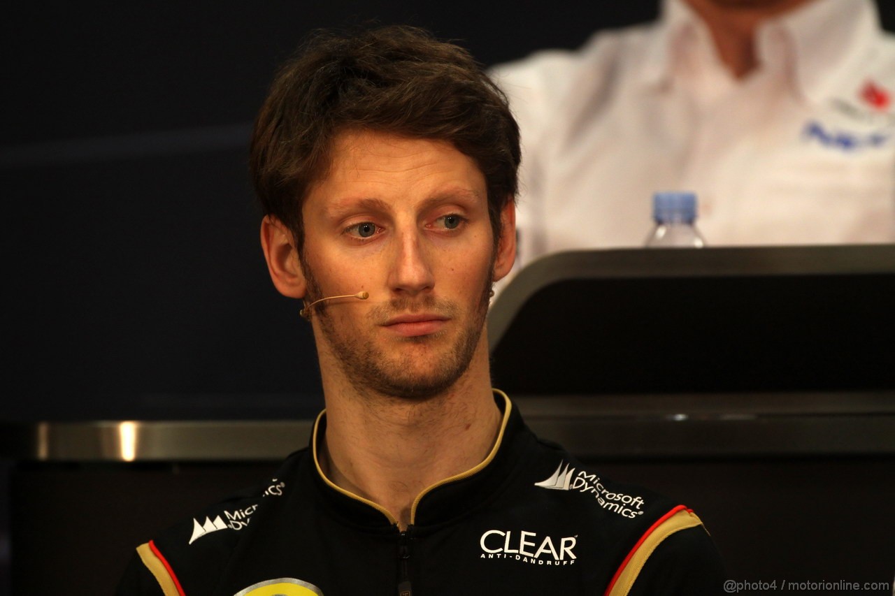 GP MONACO, 22.05.2013- Conferenza Stampa, Romain Grosjean (FRA) Lotus F1 Team E21 