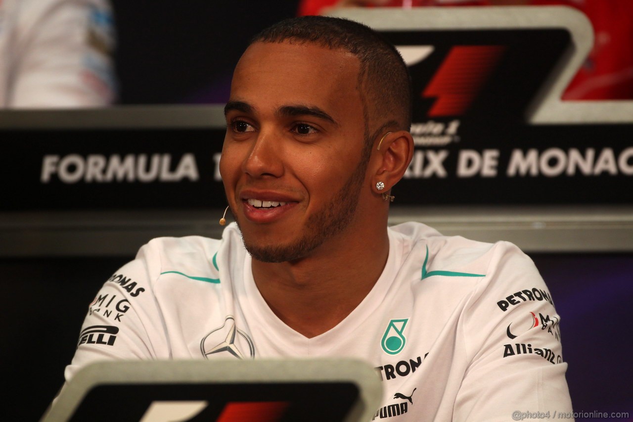 GP MONACO, 22.05.2013- Conferenza Stampa, Lewis Hamilton (GBR) Mercedes AMG F1 W04 