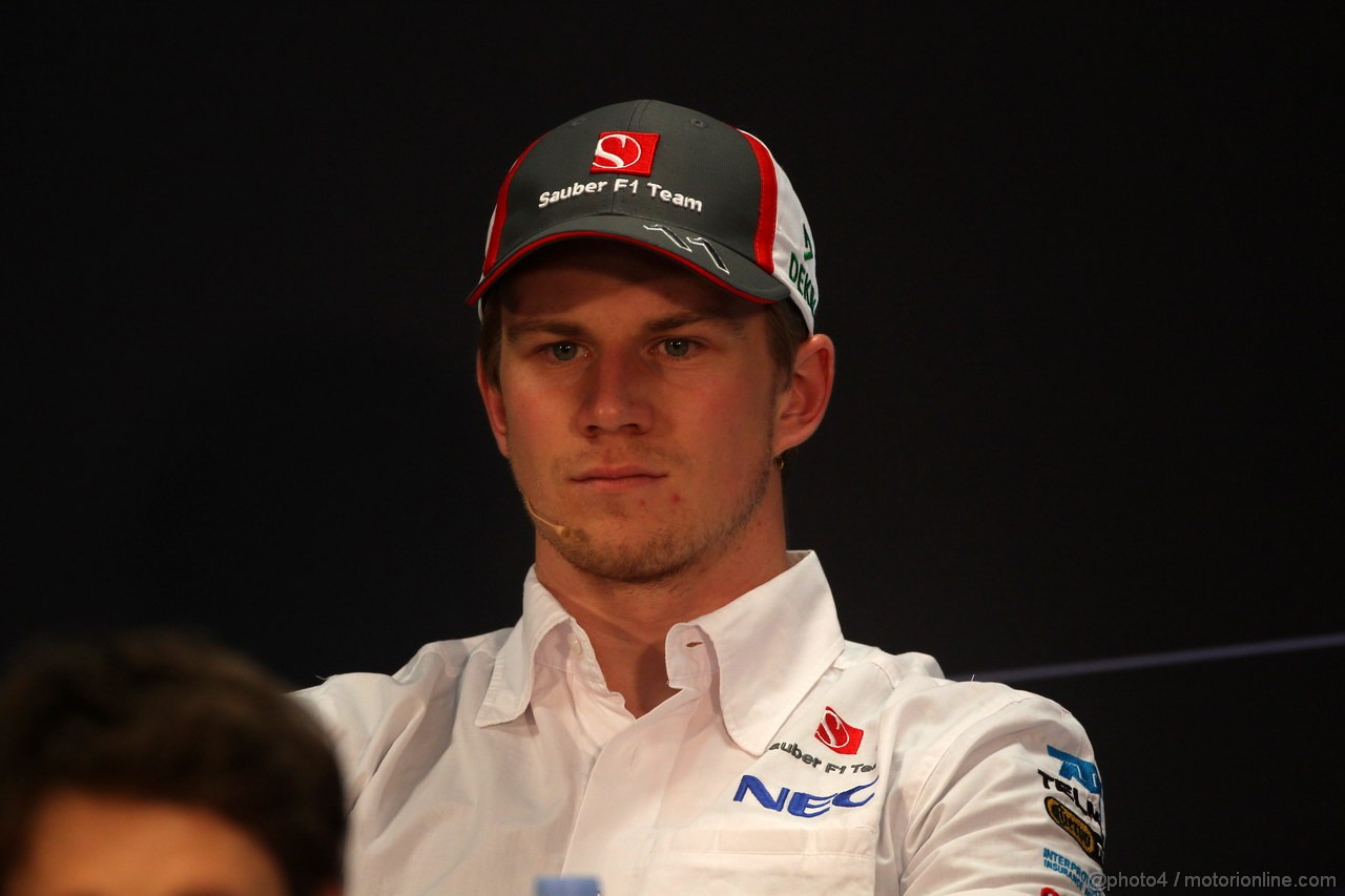 GP MONACO, 22.05.2013- Conferenza Stampa, Nico Hulkenberg (GER) Sauber F1 Team C32 