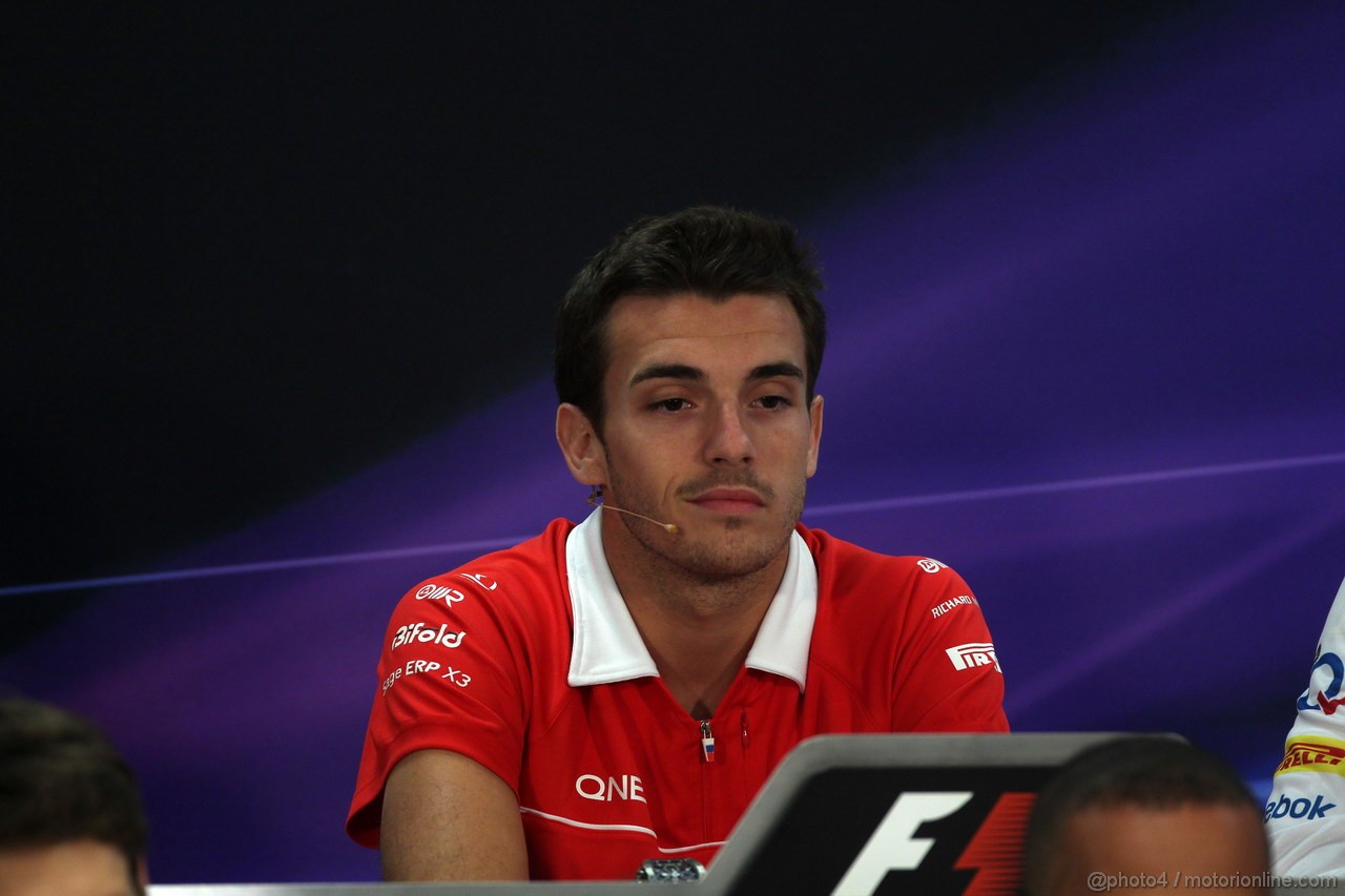 GP MONACO, 22.05.2013- Conferenza Stampa, Jules Bianchi (FRA) Marussia F1 Team MR02 