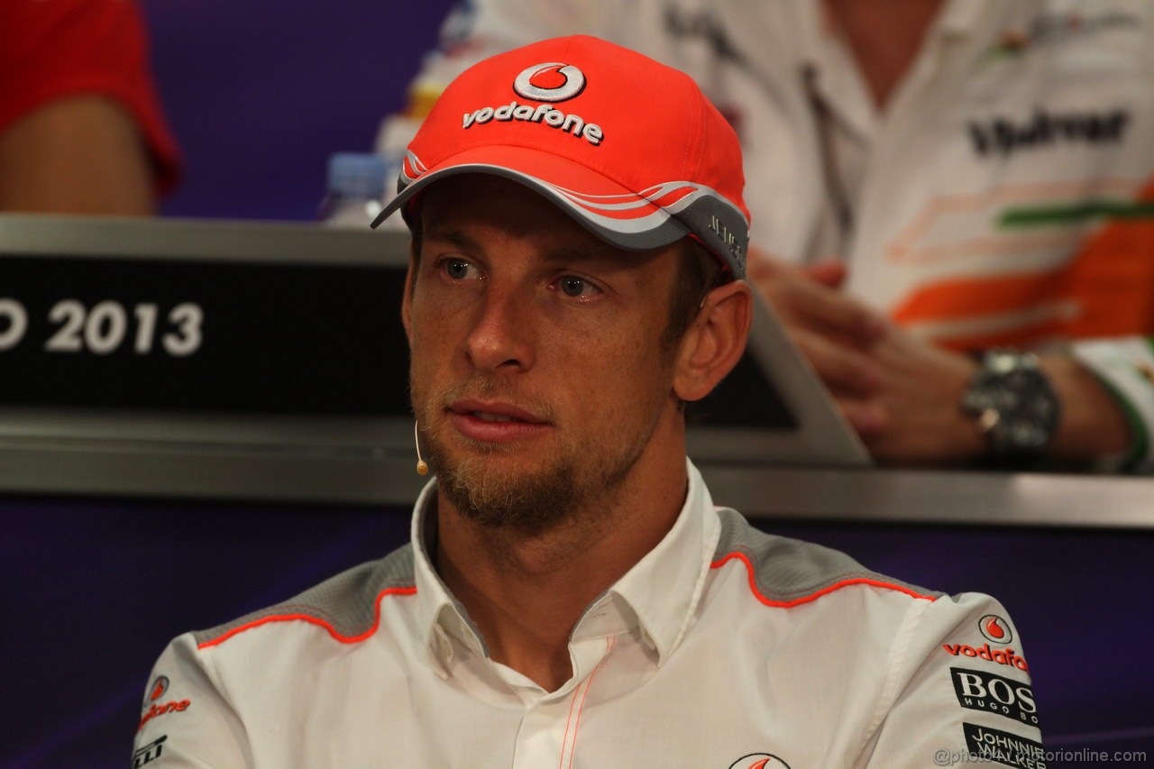 GP MONACO, 22.05.2013- Conferenza Stampa, Jenson Button (GBR) McLaren Mercedes MP4-28 