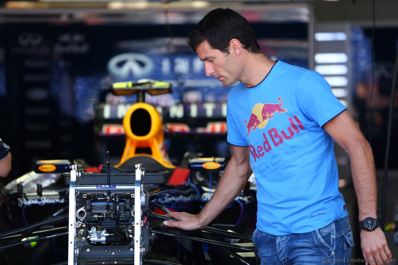 GP MONACO, 22.05.2013- Mark Webber (AUS) Red Bull Racing RB9 