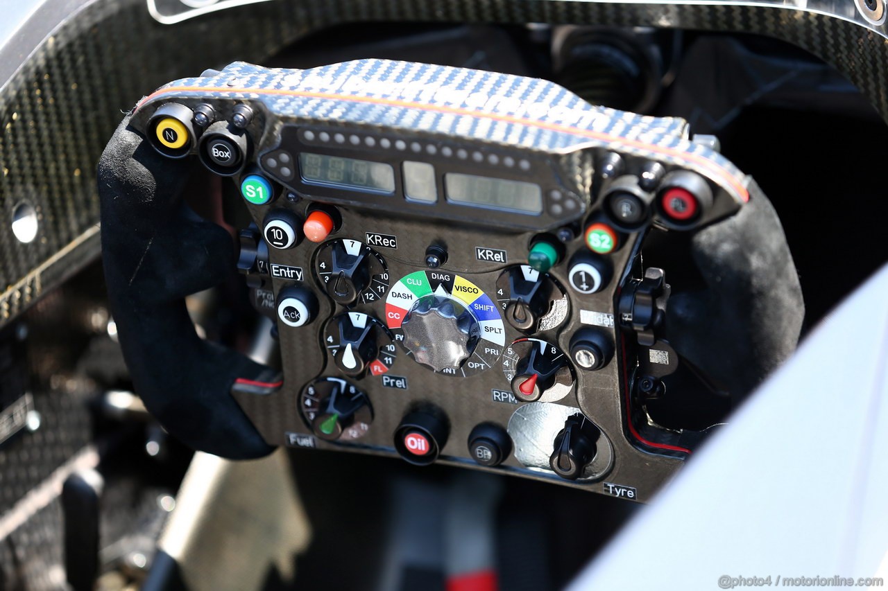 GP MONACO, 22.05.2013- Sauber F1 Team C32 Steering wheel 