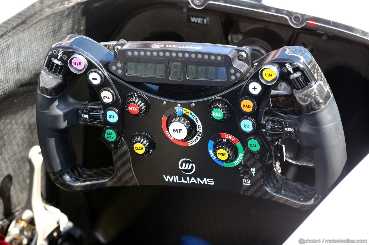 GP MONACO, 22.05.2013-  Williams F1 Team FW35 Steering wheel 