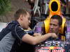 GP MONACO, 22.05.2013- Sebastian Vettel (GER) Red Bull Racing RB9 e Sebastien Ogier (F) WRC Driver