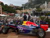 GP MONACO, 22.05.2013- Sebastian Vettel (GER) Red Bull Racing RB9 e Sebastien Ogier (F) WRC Driver