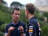 GP MONACO, 22.05.2013- Sebastian Vettel (GER) Red Bull Racing RB9 e Sebastien Ogier (F) WRC Driver