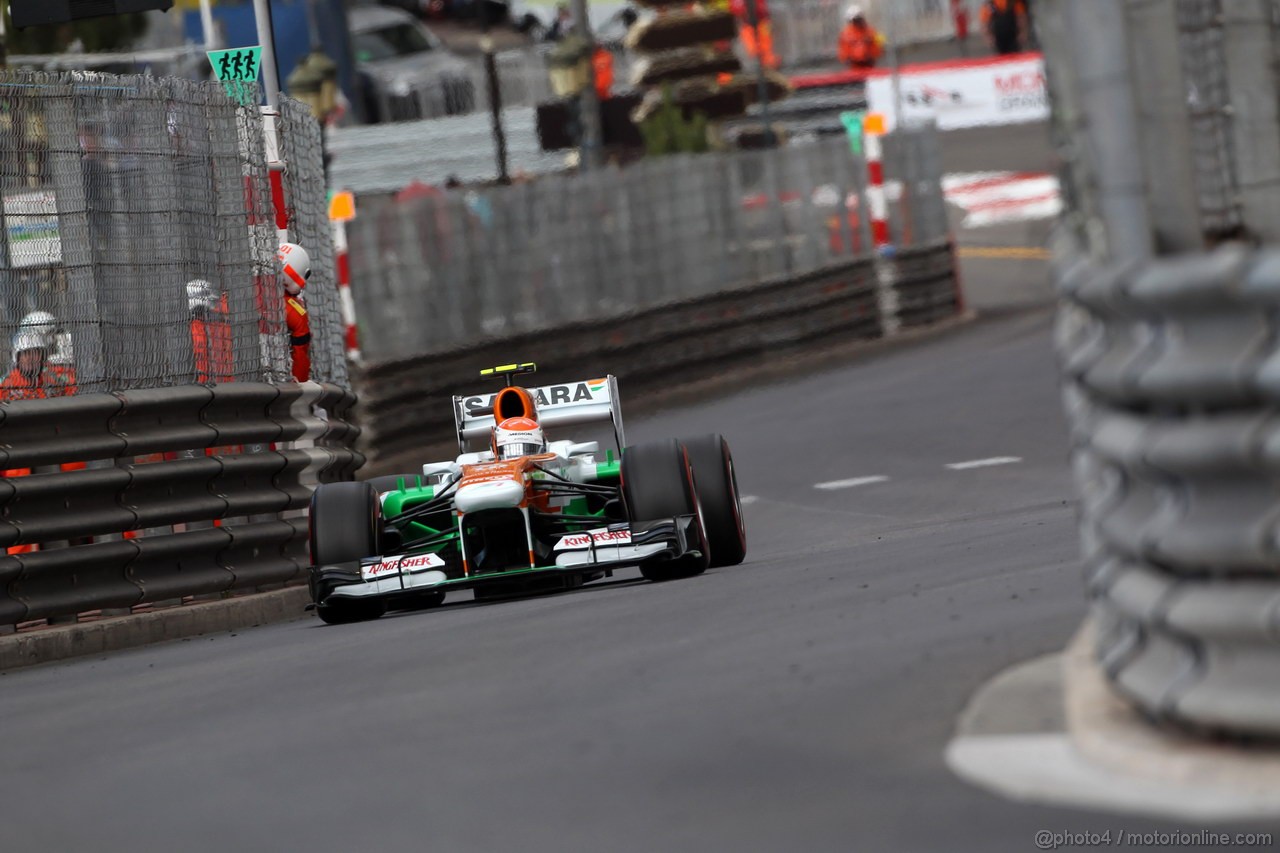 GP MONACO, 25.05.2013- Prove Libere 3, Adrian Sutil (GER), Sahara Force India F1 Team VJM06 