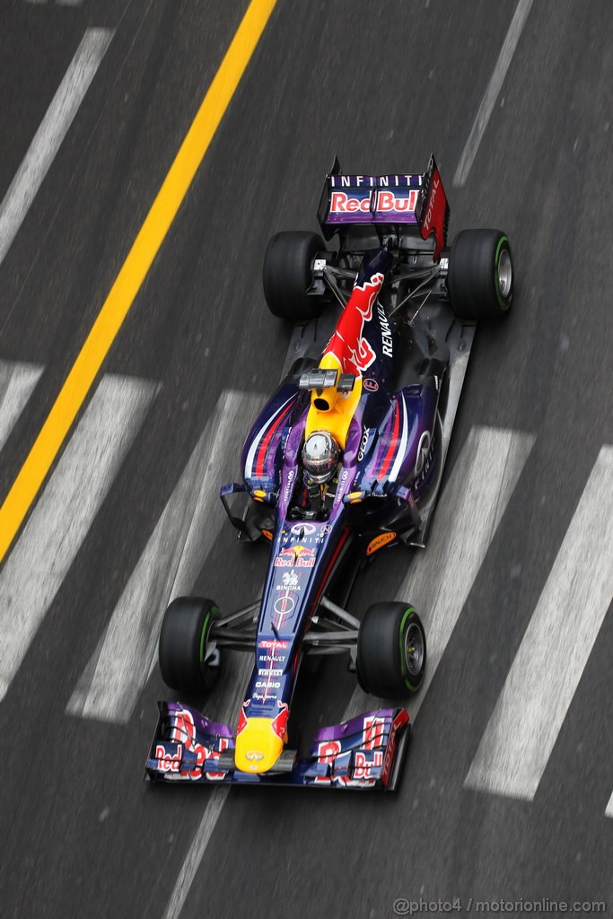 GP MONACO, 25.05.2013- Qualifiche, Sebastian Vettel (GER) Red Bull Racing RB9 