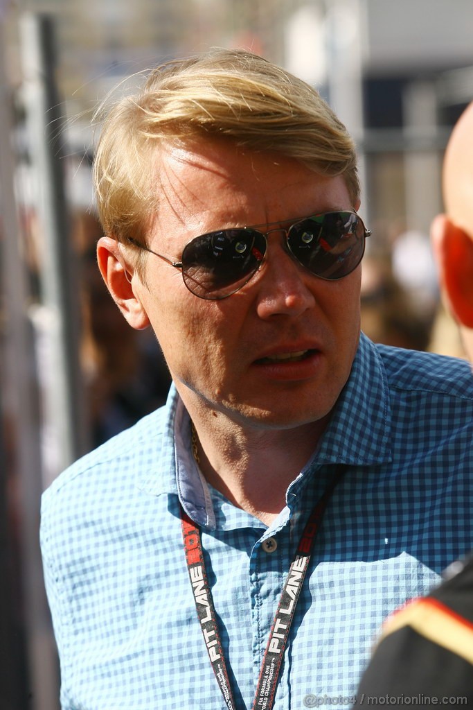 GP MONACO, 25.05.2013- Qualifiche, Mika Hakkinen (FIN), ex F1 driver 