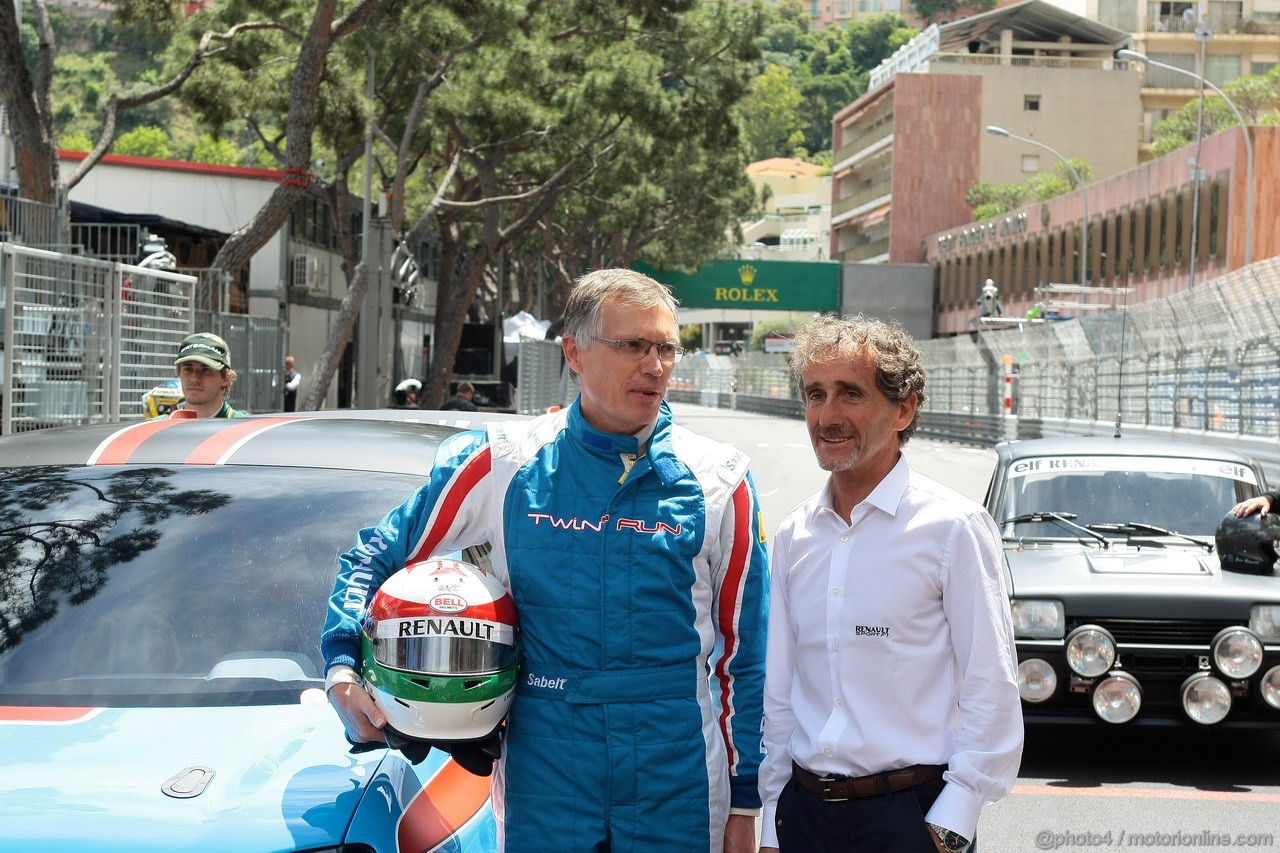 GP MONACO, 24.05.2013- (L-D) Carlos Tavares, Renault chief operating officer e Alain Prost (FRA), Renault ambassador 