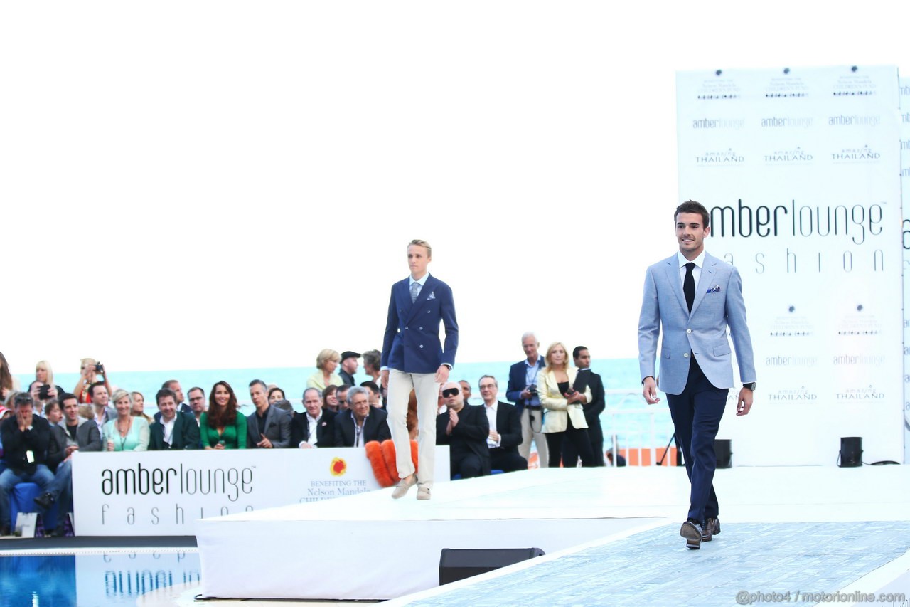 GP MONACO, Jules Bianchi (FRA) Marussia F1 Team e mcph at the Amber Lounge Fashion Show.
