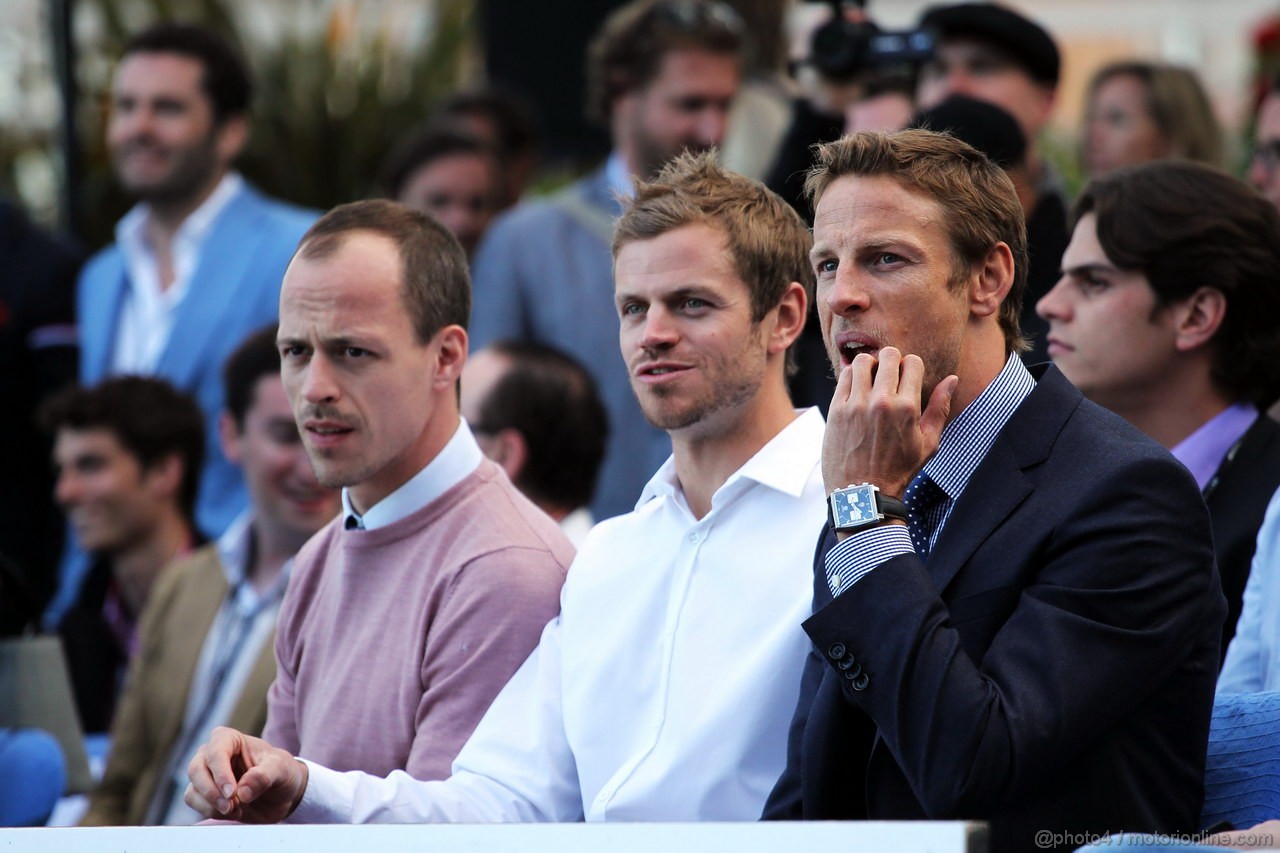 GP MONACO, Jenson Button (GBR) McLaren with Mike Collier (GBR) Personal Trainer, at the Amber Lounge Fashion Show.
