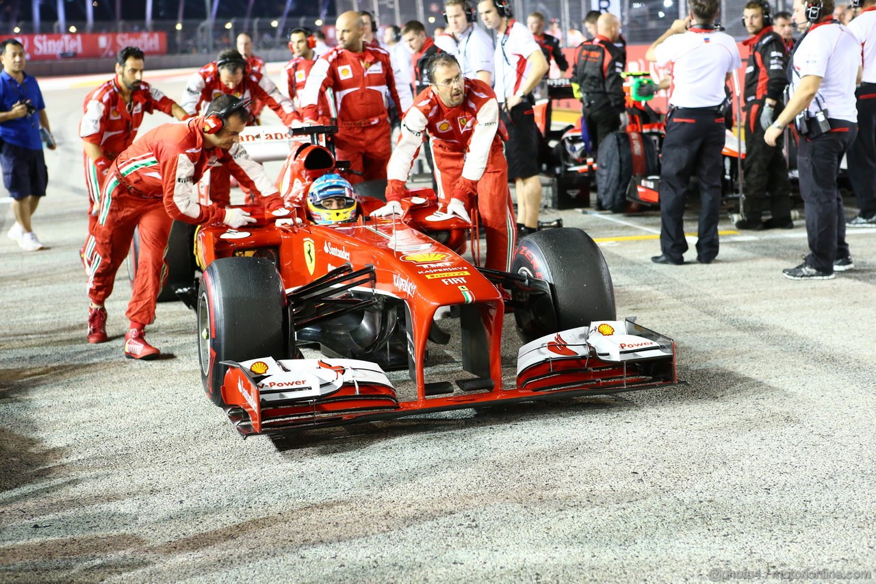 GP SINGAPORE, 22.09.2013- Gara: Fernando Alonso (ESP) Ferrari F138 