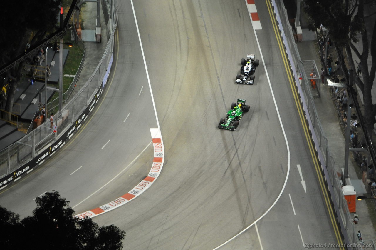 GP SINGAPORE, 22.09.2013- Gara: Giedo Van der Garde (NED), Caterham F1 Team CT03 