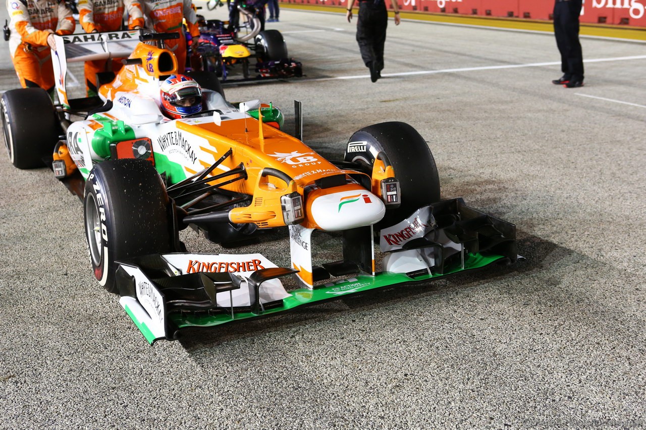 GP SINGAPORE, 22.09.2013- Gara: Paul di Resta (GBR) Sahara Force India F1 Team VJM06 