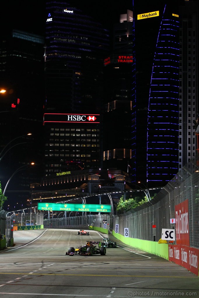 GP SINGAPORE, 22.09.2013- Gara, Sebastian Vettel (GER) Red Bull Racing RB9